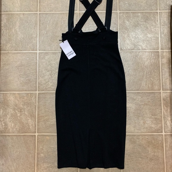 Unique Vintage Black Cat Suspender Skirt - Picture 2 of 4